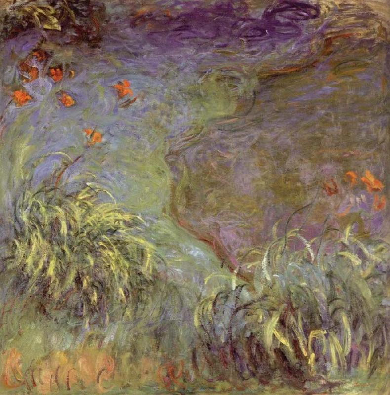 Claude Monet Day Lilies on the Bank